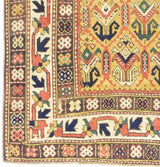 Antique Caucasian Kazak Ganjeh Rug 4' 1" x 6' 0"