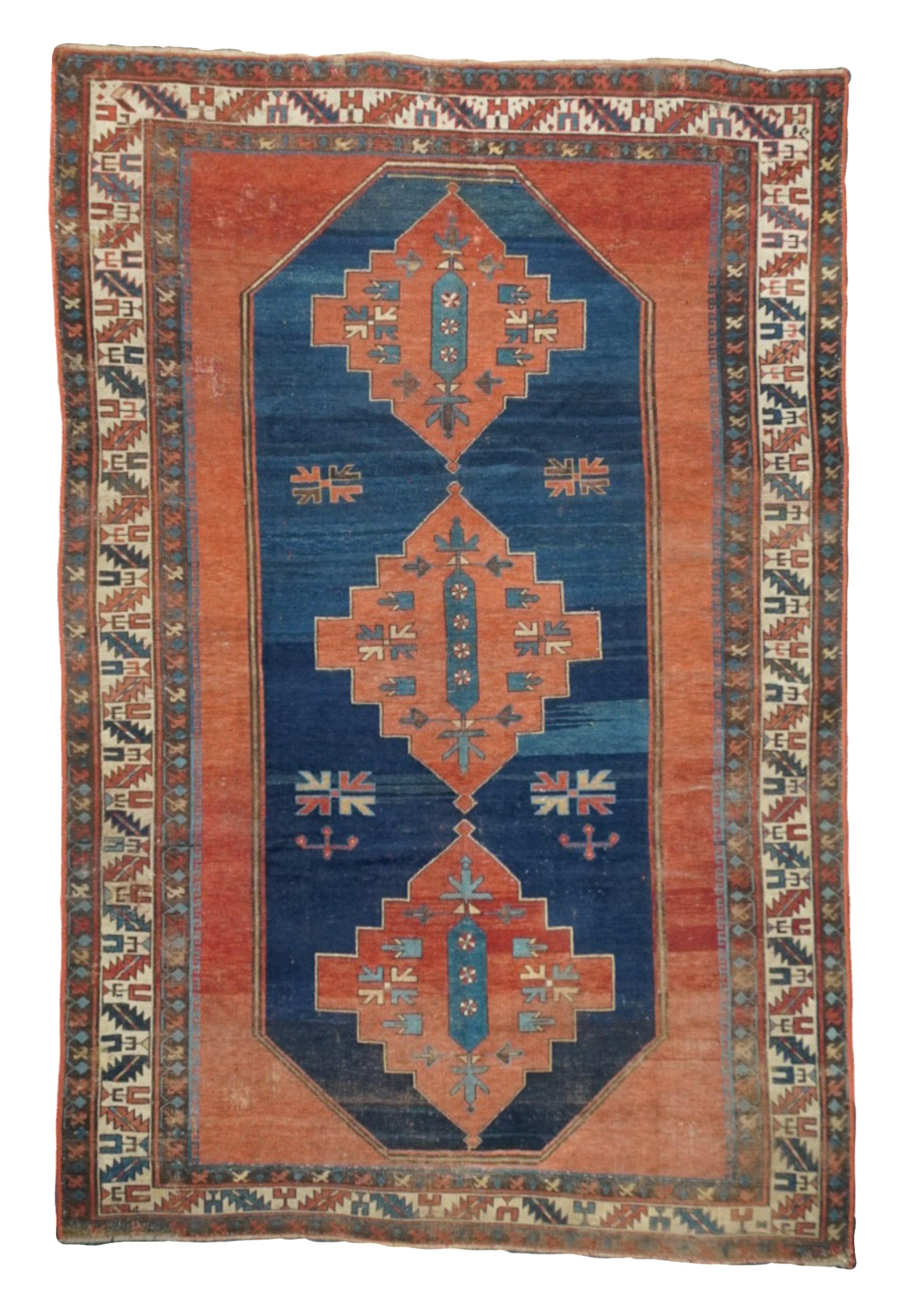 Antique Caucasian Kazak Rug 5'8'' x 8'6''