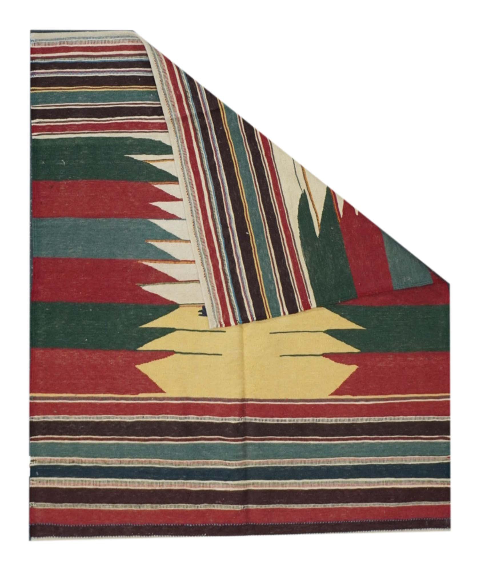 Antique Caucasian Kilim Rug 3'10'' x 4'7''