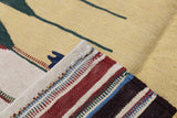 Antique Caucasian Kilim Rug 3'10'' x 4'7''