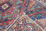Antique Caucasian Kurdish Kazak Rug 5'5'' x 9'10''