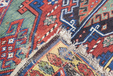 Antique Caucasian Kurdish Kazak Rug 5'5'' x 9'10''