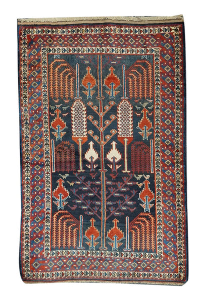 Antique Kurdish Rug 4'3'' x 6'9''