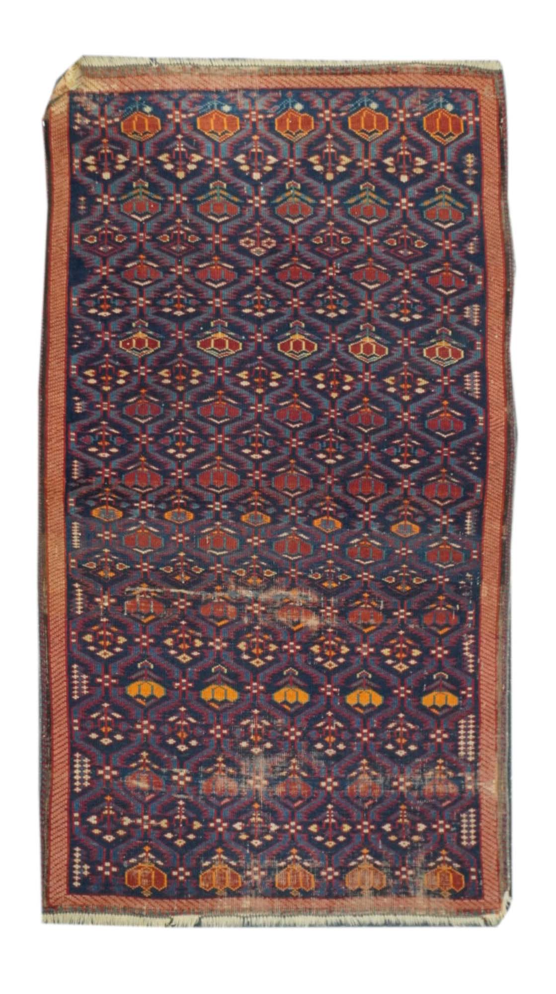 Antique Caucasian Shirvan Rug 3' x 5'3''