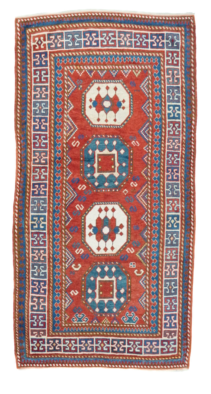 Antique Kazak Rug 3'10'' x 7'7''