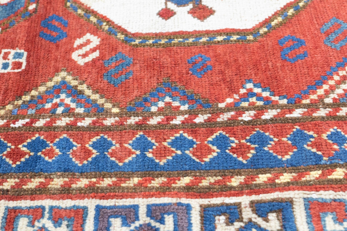 Antique Caucasian Kazak Rug 3'10'' x 7'7''