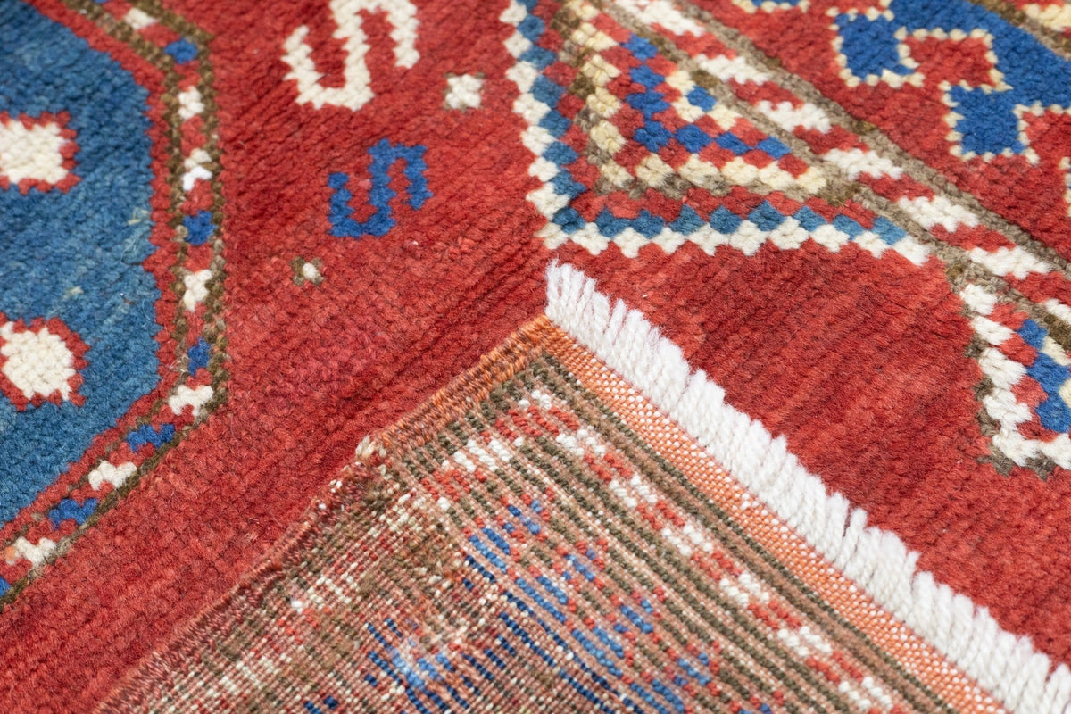 Antique Caucasian Kazak Rug 3'10'' x 7'7''