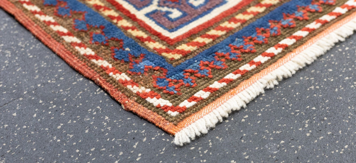Antique Caucasian Kazak Rug 3'10'' x 7'7''
