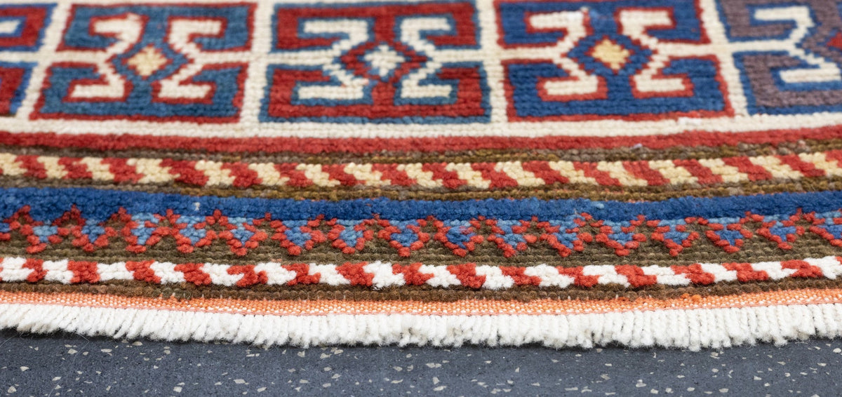 Antique Caucasian Kazak Rug 3'10'' x 7'7''
