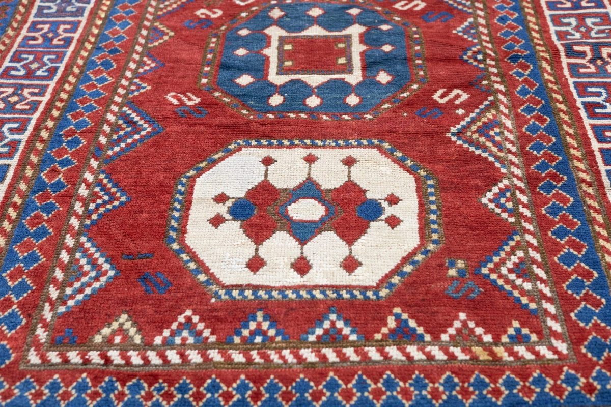 Antique Caucasian Kazak Rug 3'10'' x 7'7''