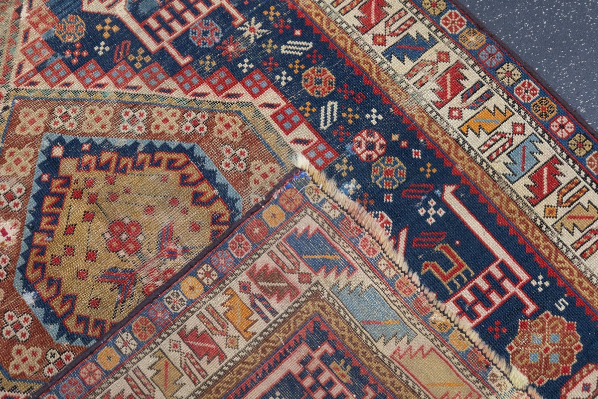Antique Karakashly Rug 3'9'' x 5'10''