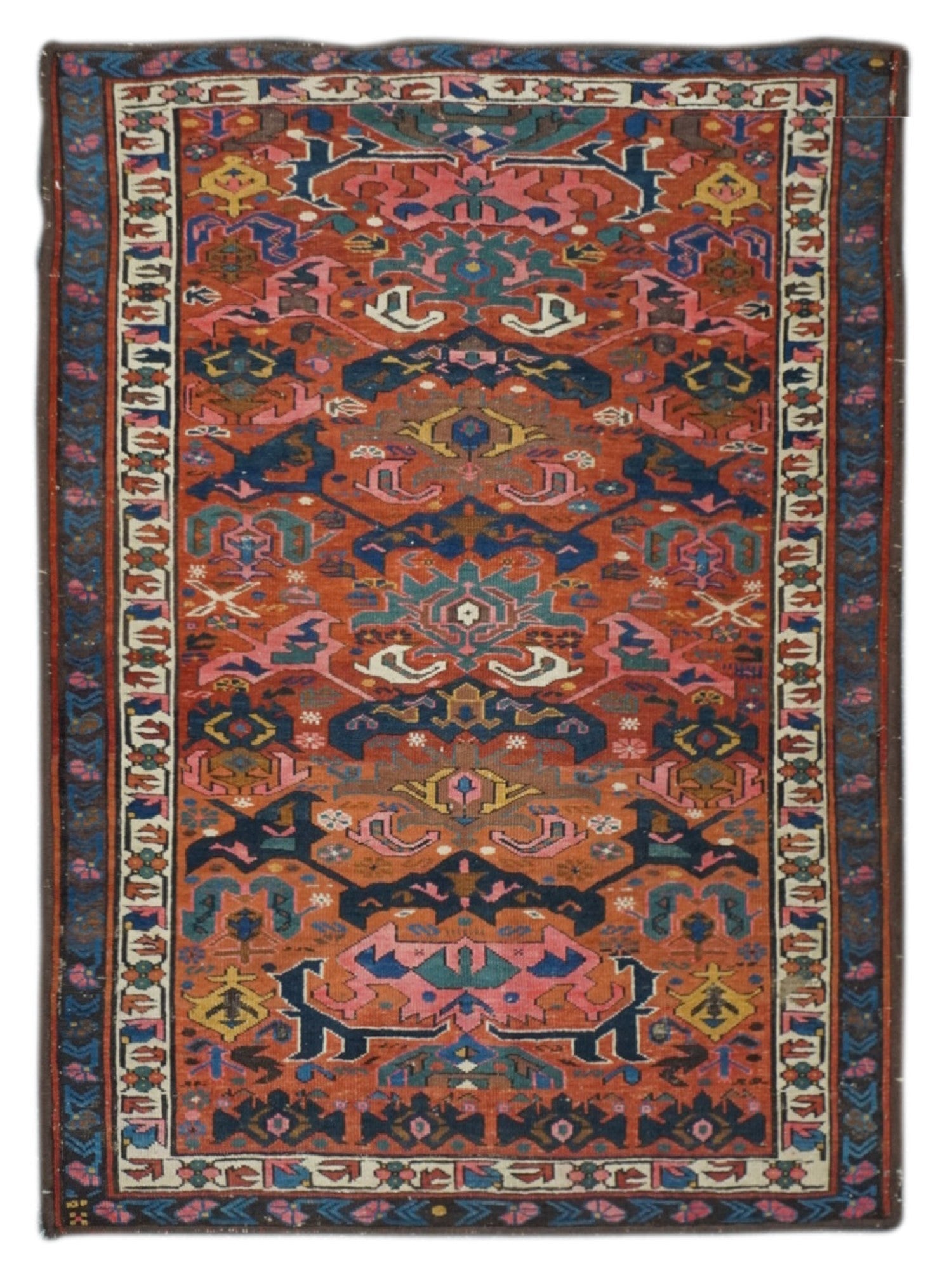 Antique Kuba Rug 3'10'' x 5'3''