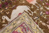 Antique Silk Turkish Rug 3'6'' x 5'1''
