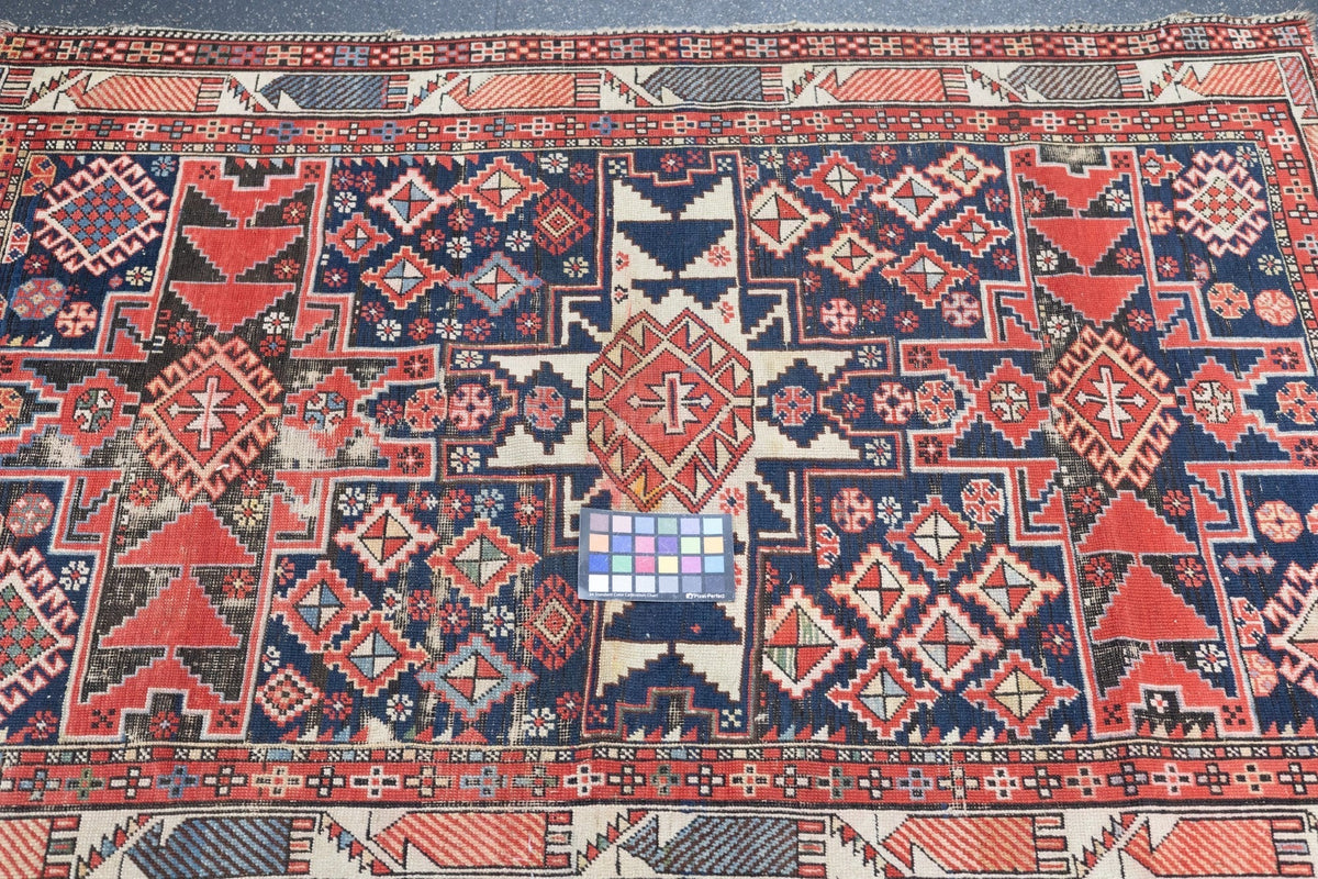 Antique Caucasian Shirvan Rug 3'9'' x 5'4''