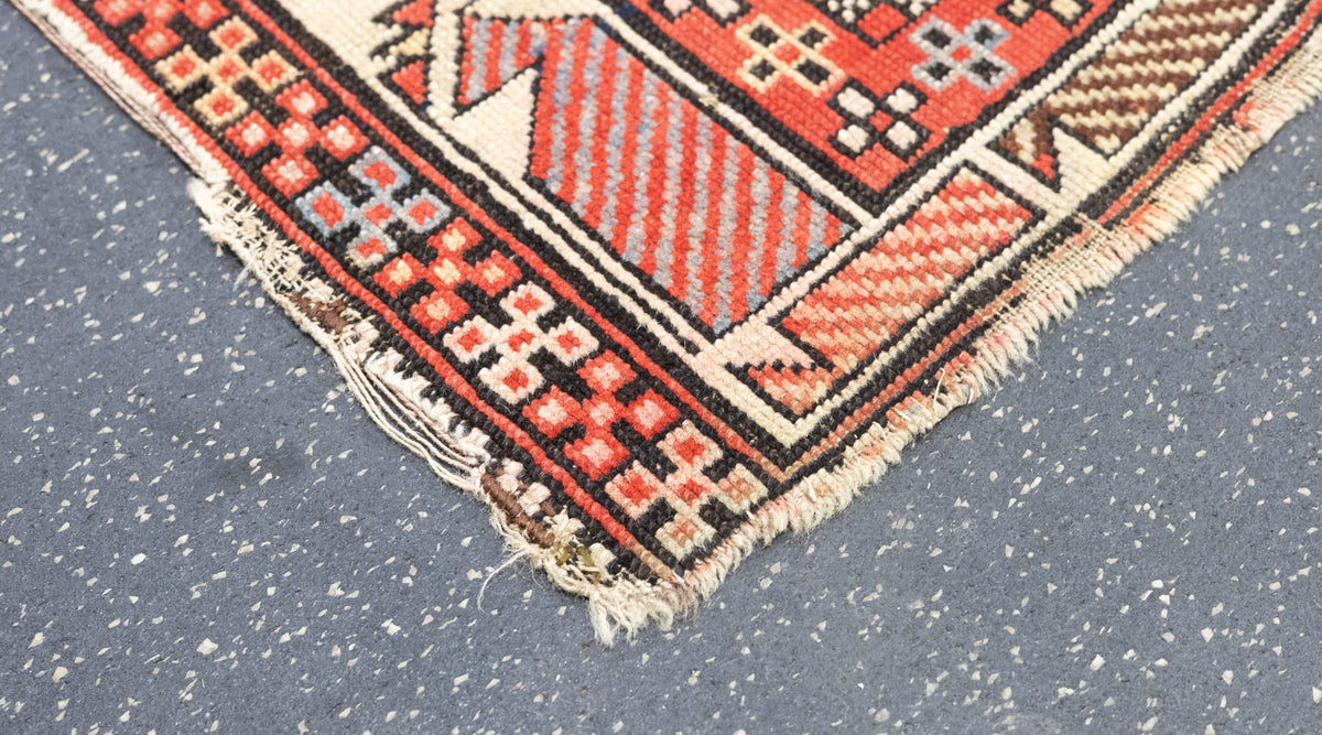 Antique Caucasian Shirvan Rug 3'9'' x 5'4''
