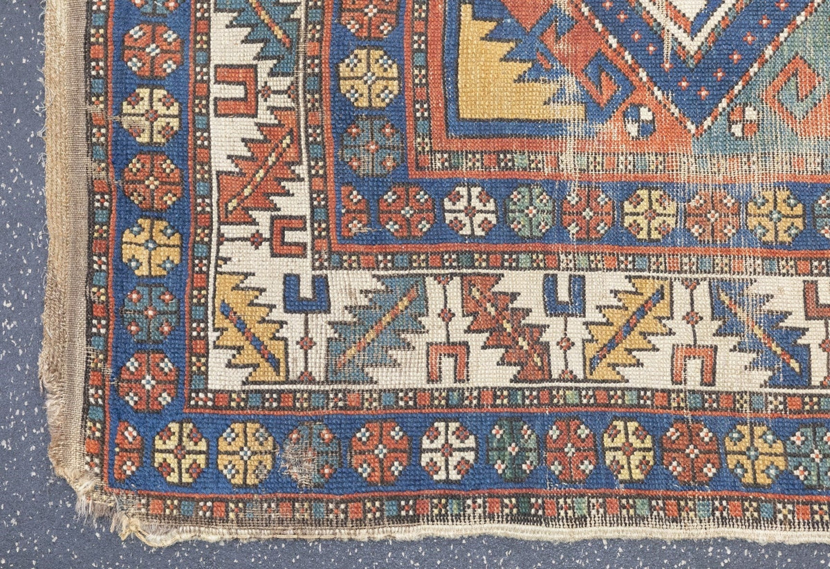 Antique Caucasian Shirvan Rug 3'7'' x 6'8''