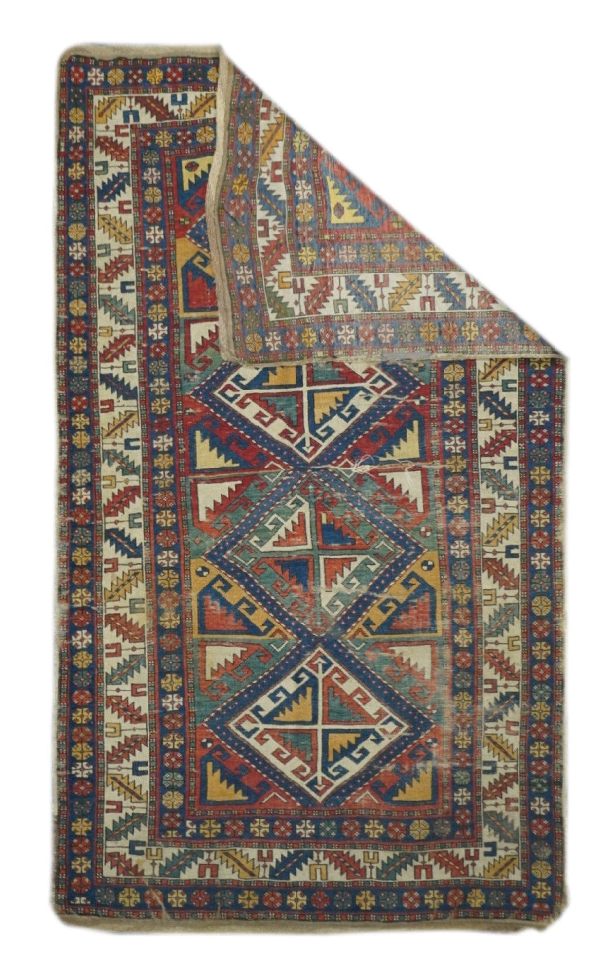 Antique Caucasian Shirvan Rug 3'7'' x 6'8''