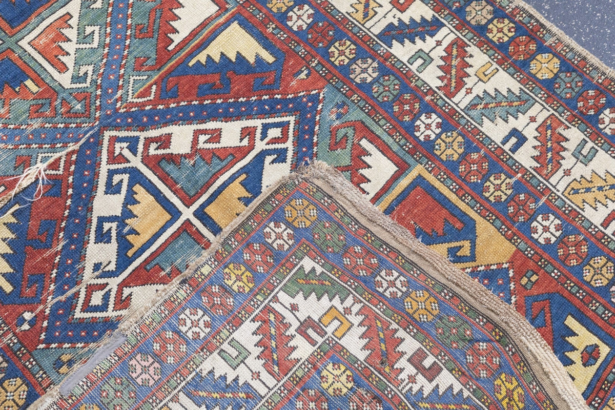 Antique Caucasian Shirvan Rug 3'7'' x 6'8''