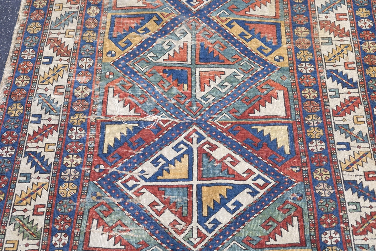 Antique Caucasian Shirvan Rug 3'7'' x 6'8''