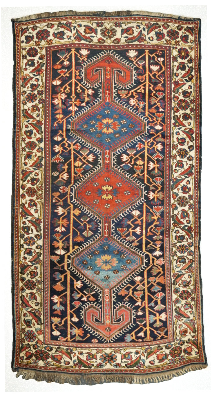 Antique Bakhtiari Rug 5'3'' x 10'1''