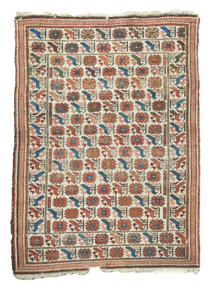 Antique Caucasian Shirvan Rug 3'2'' x 4'3''