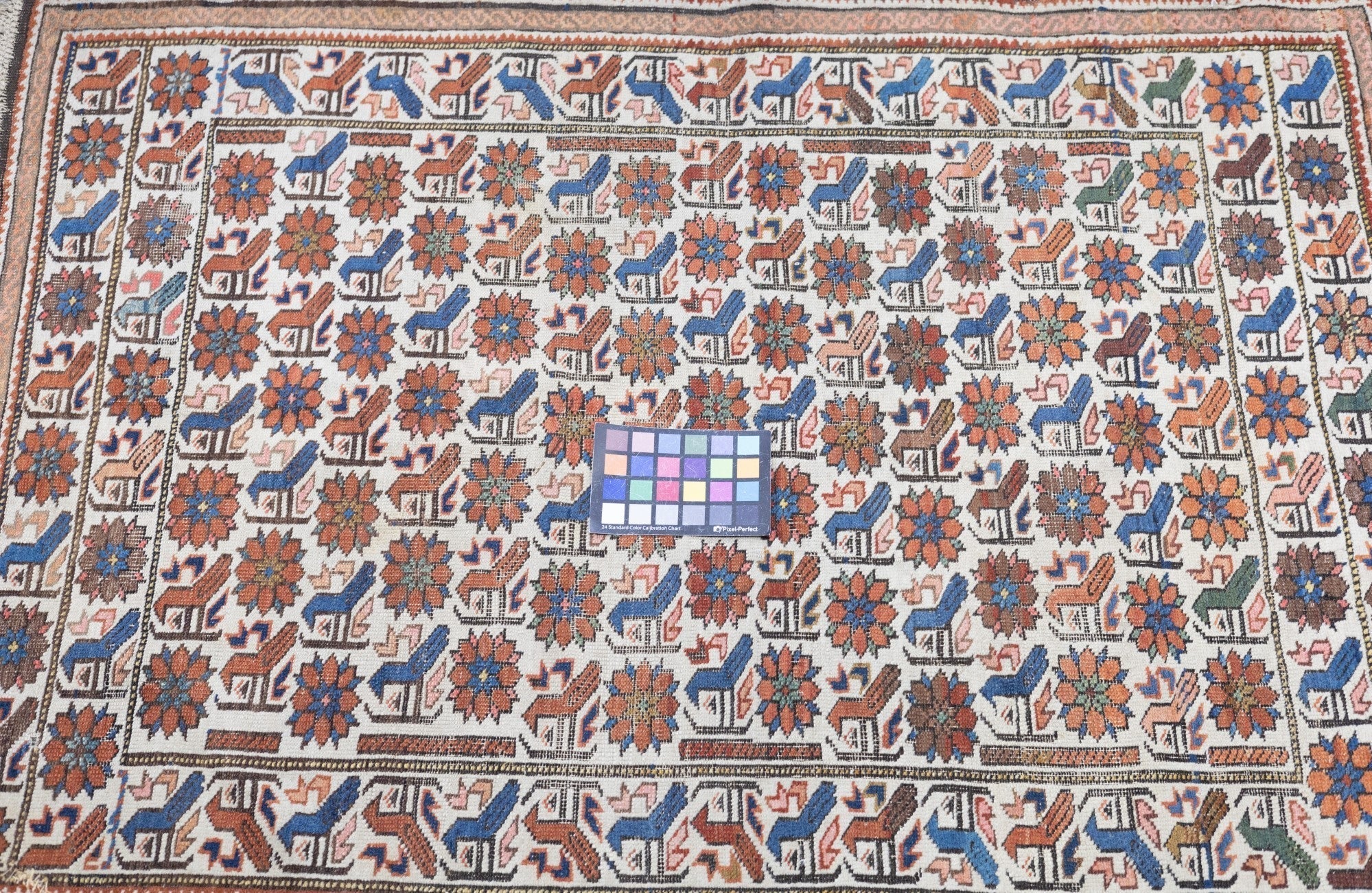 Antique Caucasian Shirvan Rug 3'2'' x 4'3''
