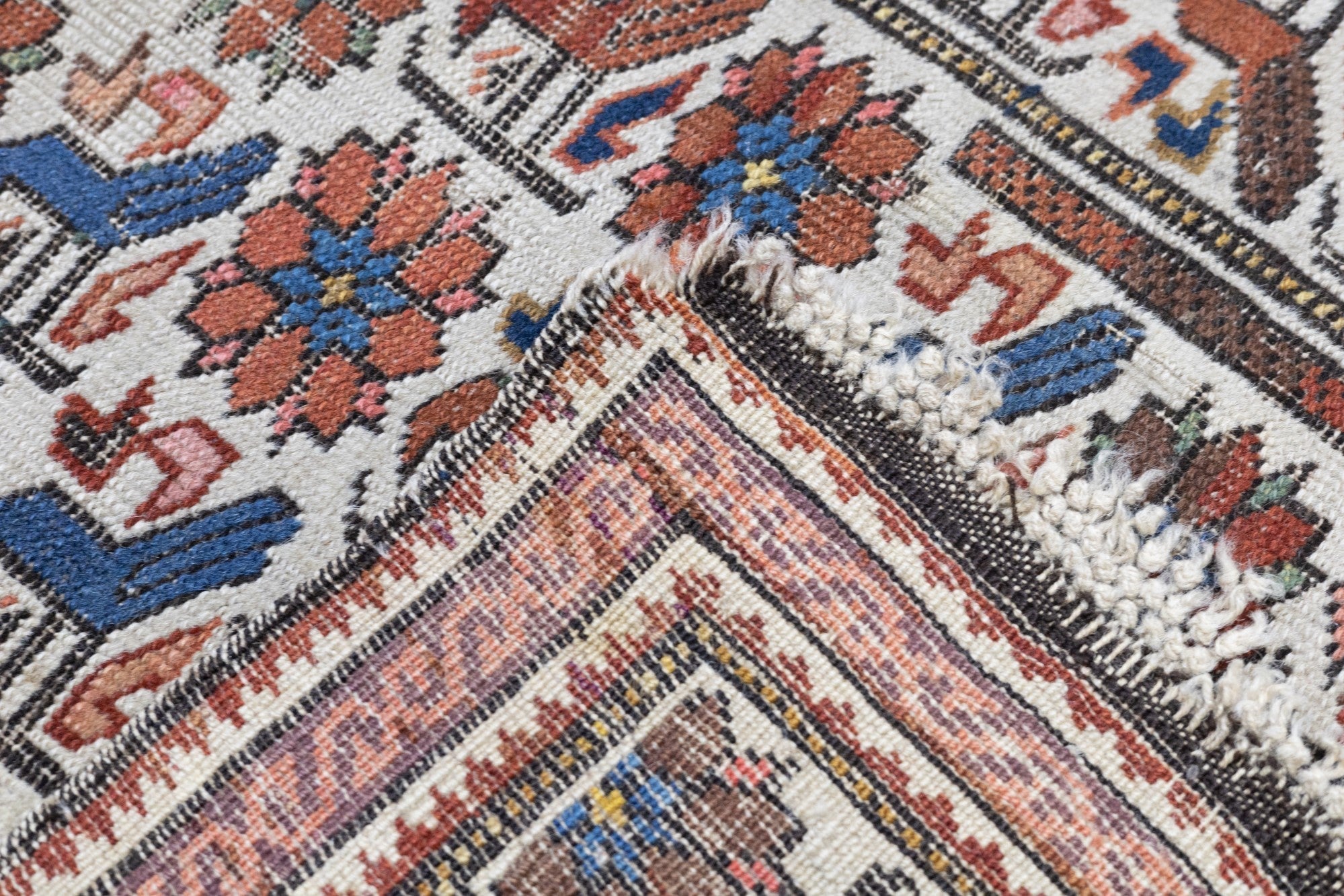 Antique Caucasian Shirvan Rug 3'2'' x 4'3''