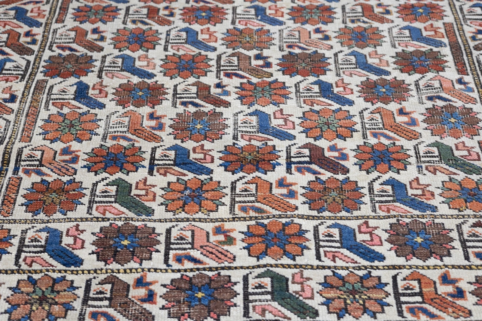 Antique Caucasian Shirvan Rug 3'2'' x 4'3''