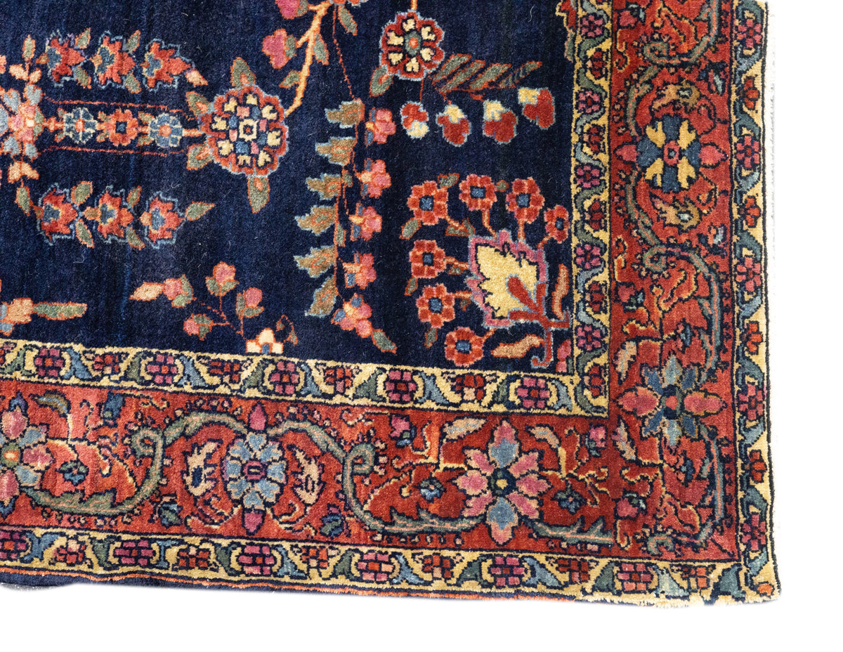 Antique Mohajeran Sarouk Rug 3'4'' x 4'10''
