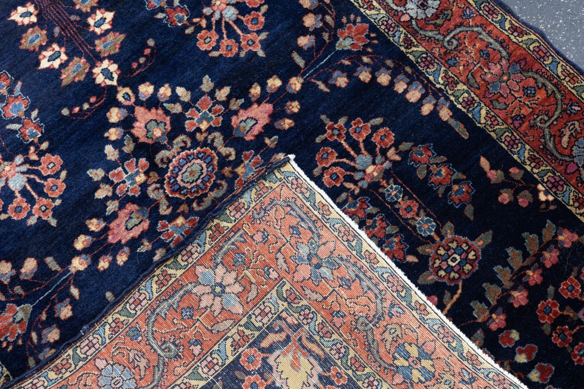 Antique Mohajeran Sarouk Rug 3'4'' x 4'10''