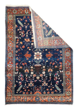 Antique Mohajeran Sarouk Rug 3'9'' x 4'11''