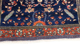 Antique Mohajeran Sarouk Rug 3'9'' x 4'11''