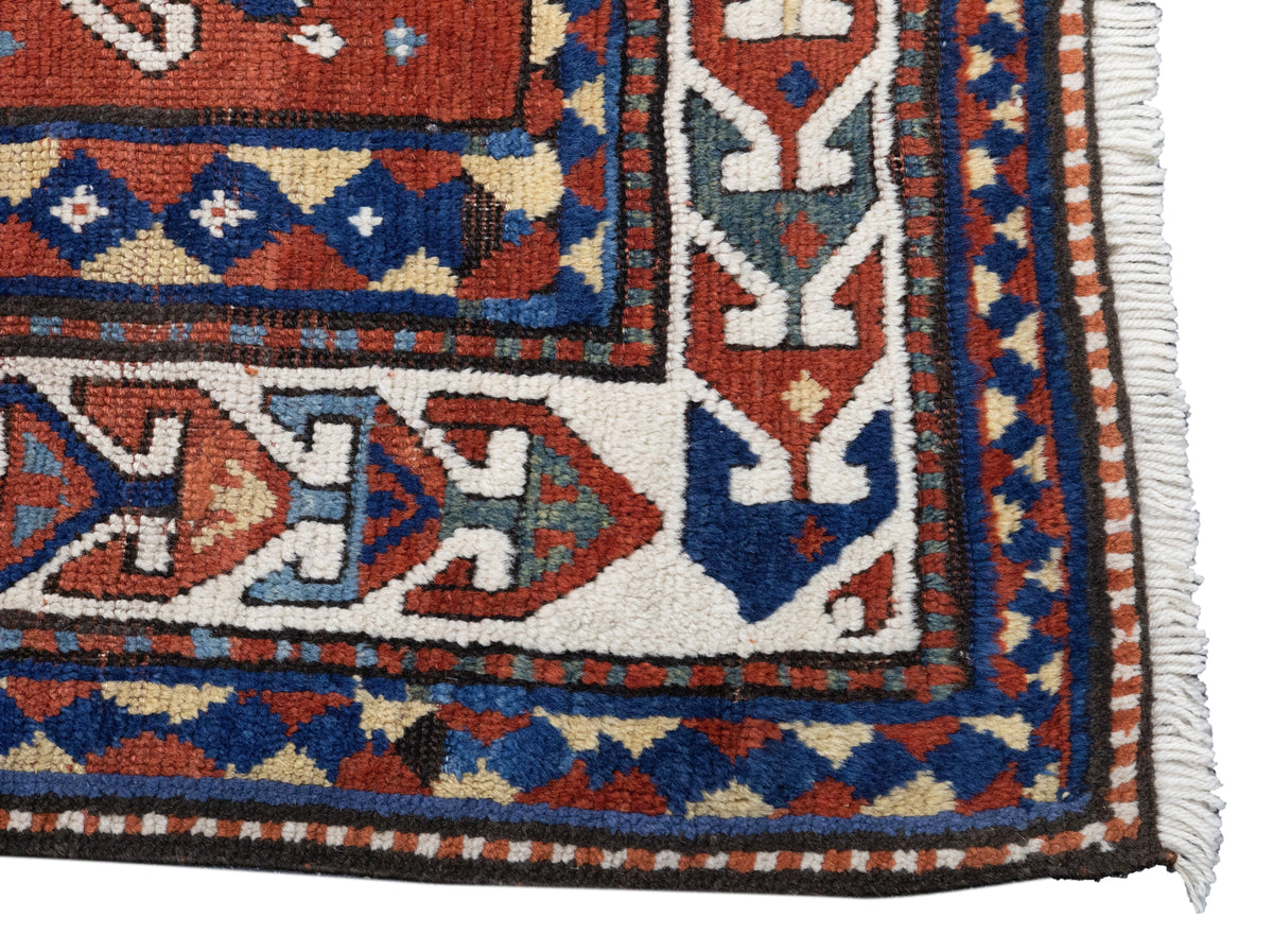 Antique Caucasian Kazak Rug 5'2'' x 6'7''
