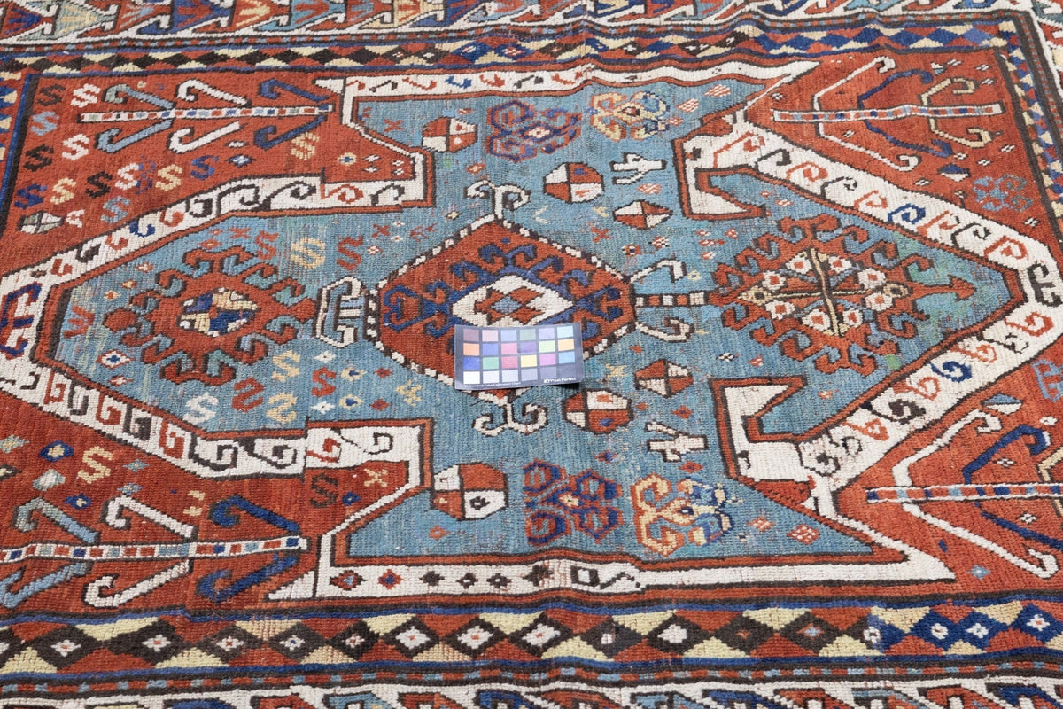 Antique Caucasian Kazak Rug 5'2'' x 6'7''