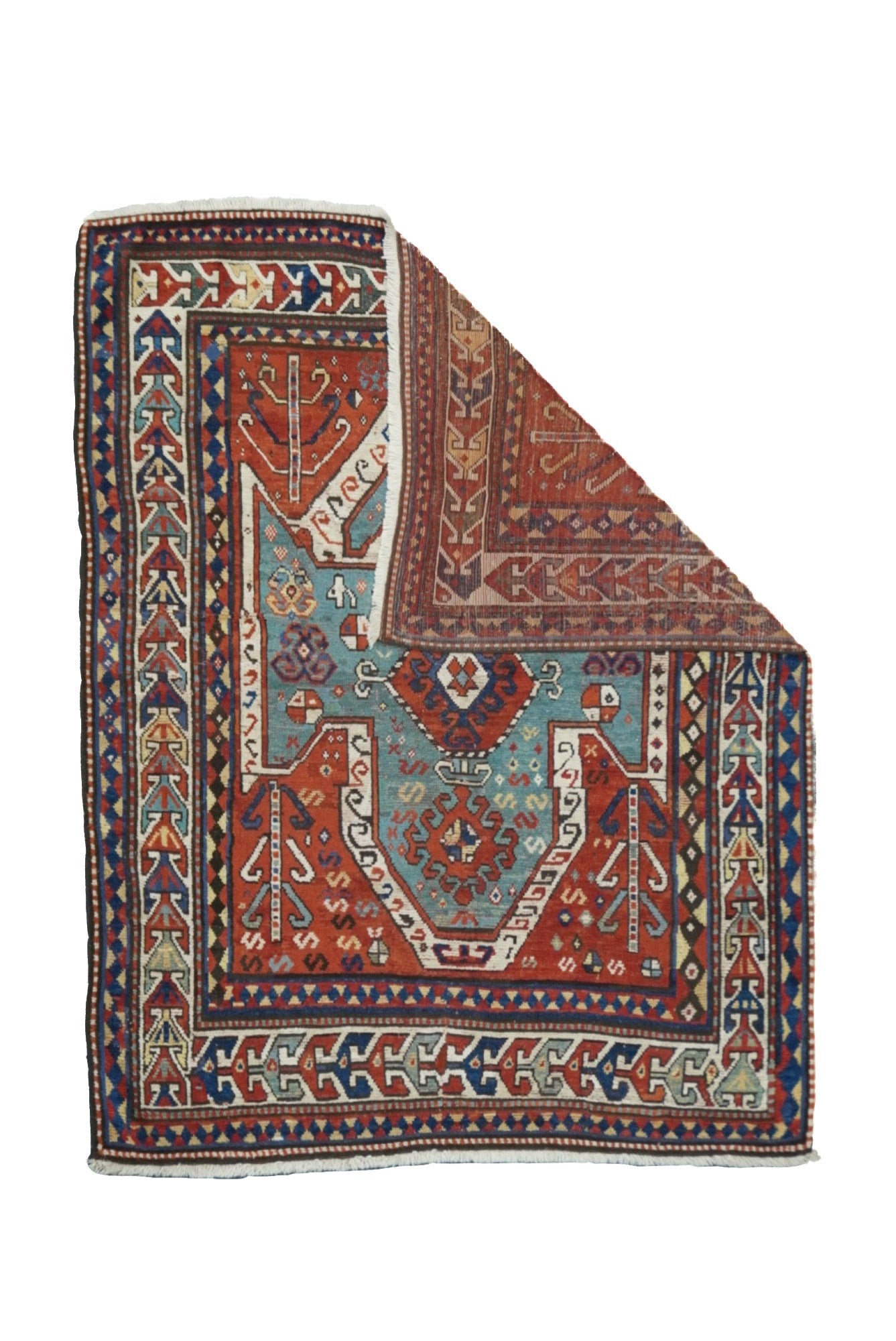Antique Caucasian Kazak Rug 5'2'' x 6'7''