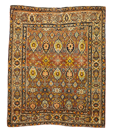 Antique Haji Jalili Tabriz Rug 4'6'' x 5'6''