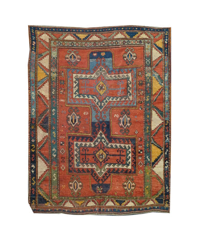 Antique Caucasian Kazak Rug 5'3'' x 7'2''