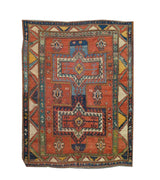 Antique Caucasian Kazak Rug 5'3'' x 7'2''