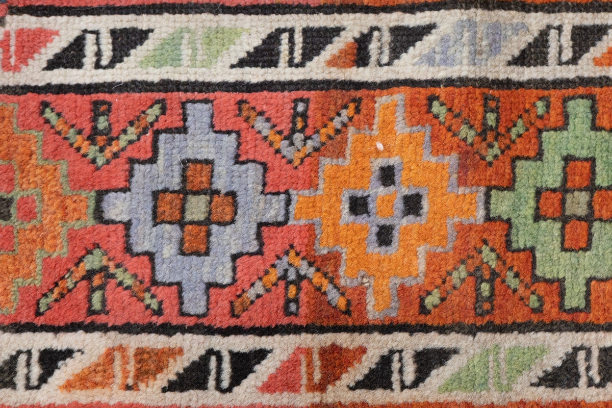 Antique Caucasian Kazak Rug 3'11'' x 8'1''