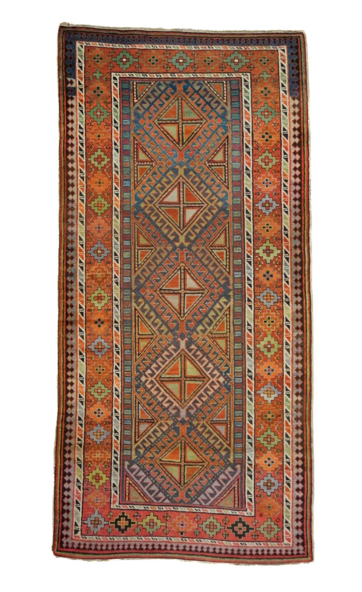 Antique Caucasian Kazak Rug 3'11'' x 8'1''