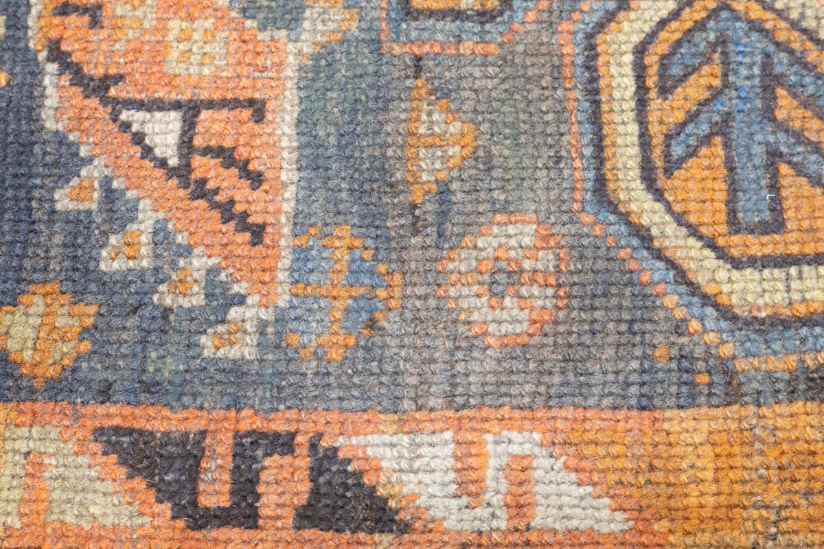 Antique Caucasian Kurd Kazak Rug 3'2'' x 3'10''