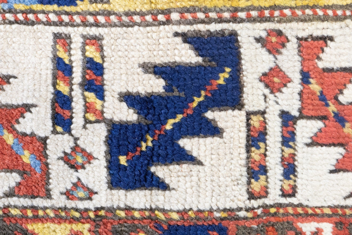 Antique Caucasian Kuba Rug 3'0" x 7'1''
