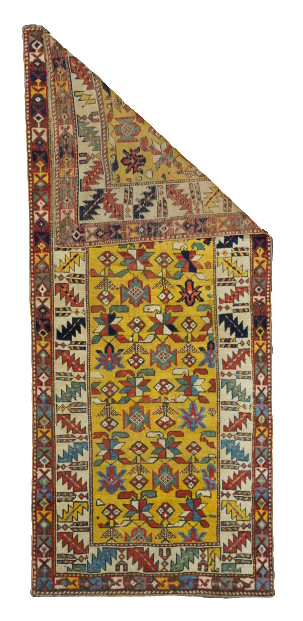 Antique Caucasian Kuba Rug 3'0" x 7'1''