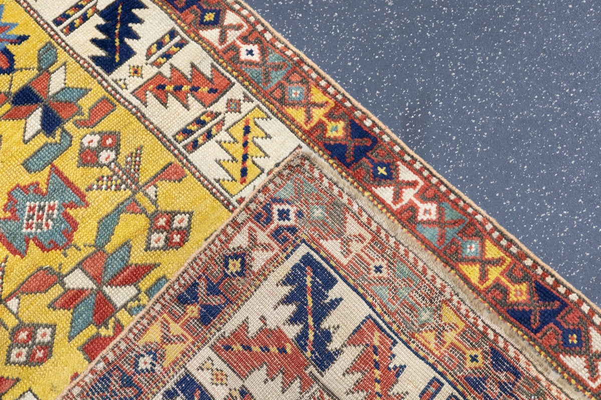 Antique Caucasian Kuba Rug 3'0" x 7'1''
