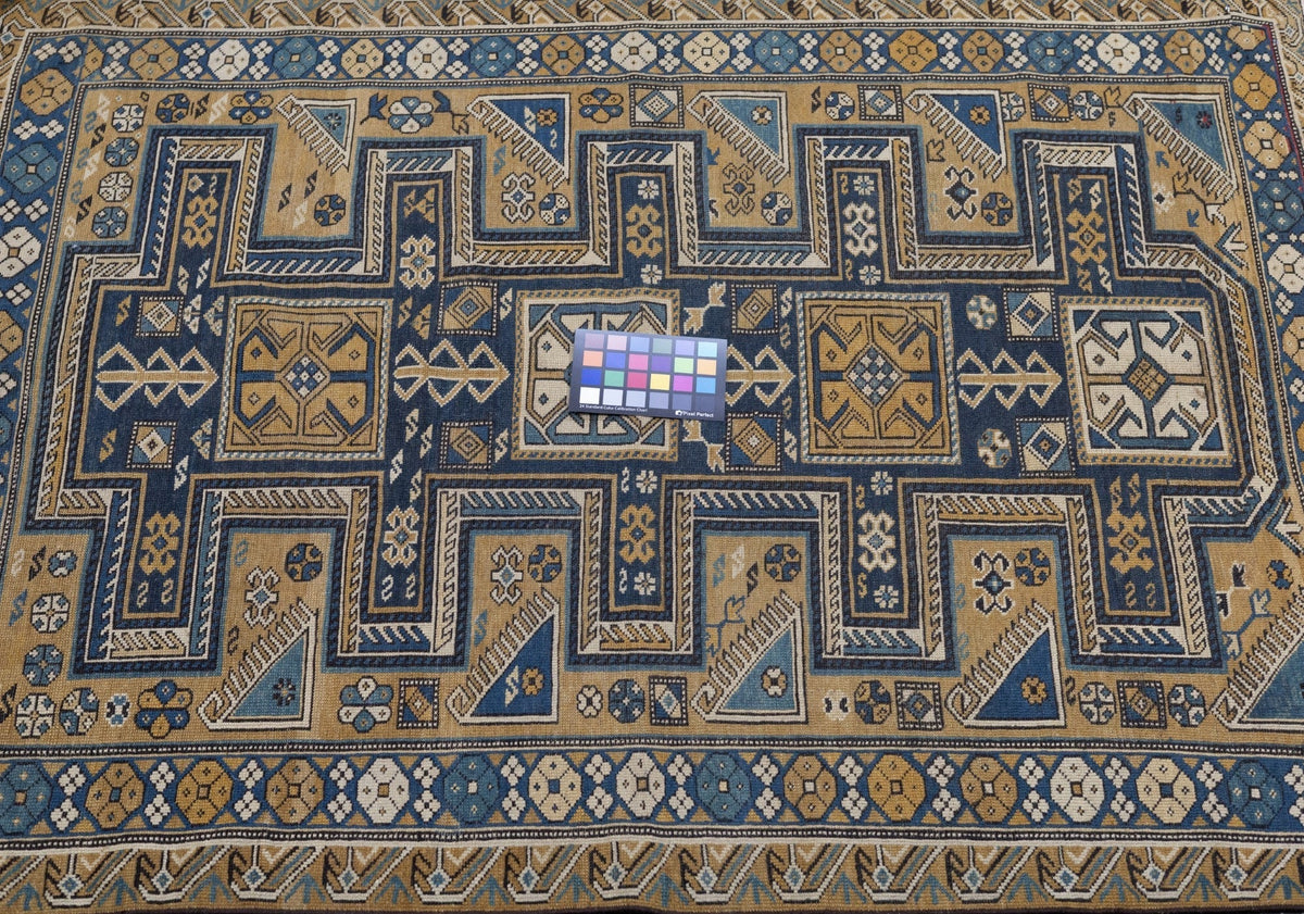 Antique Caucasian Shirvan Rug 3'9'' x 4'10''