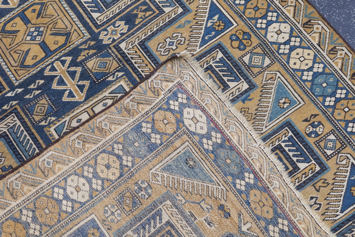 Antique Caucasian Shirvan Rug 3'9'' x 4'10''