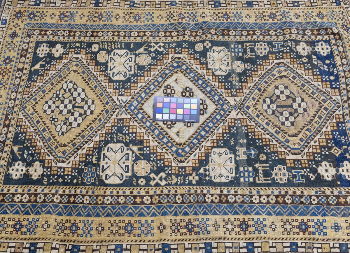 Antique Caucasian Shirvan Rug 3'6'' x 4'6''