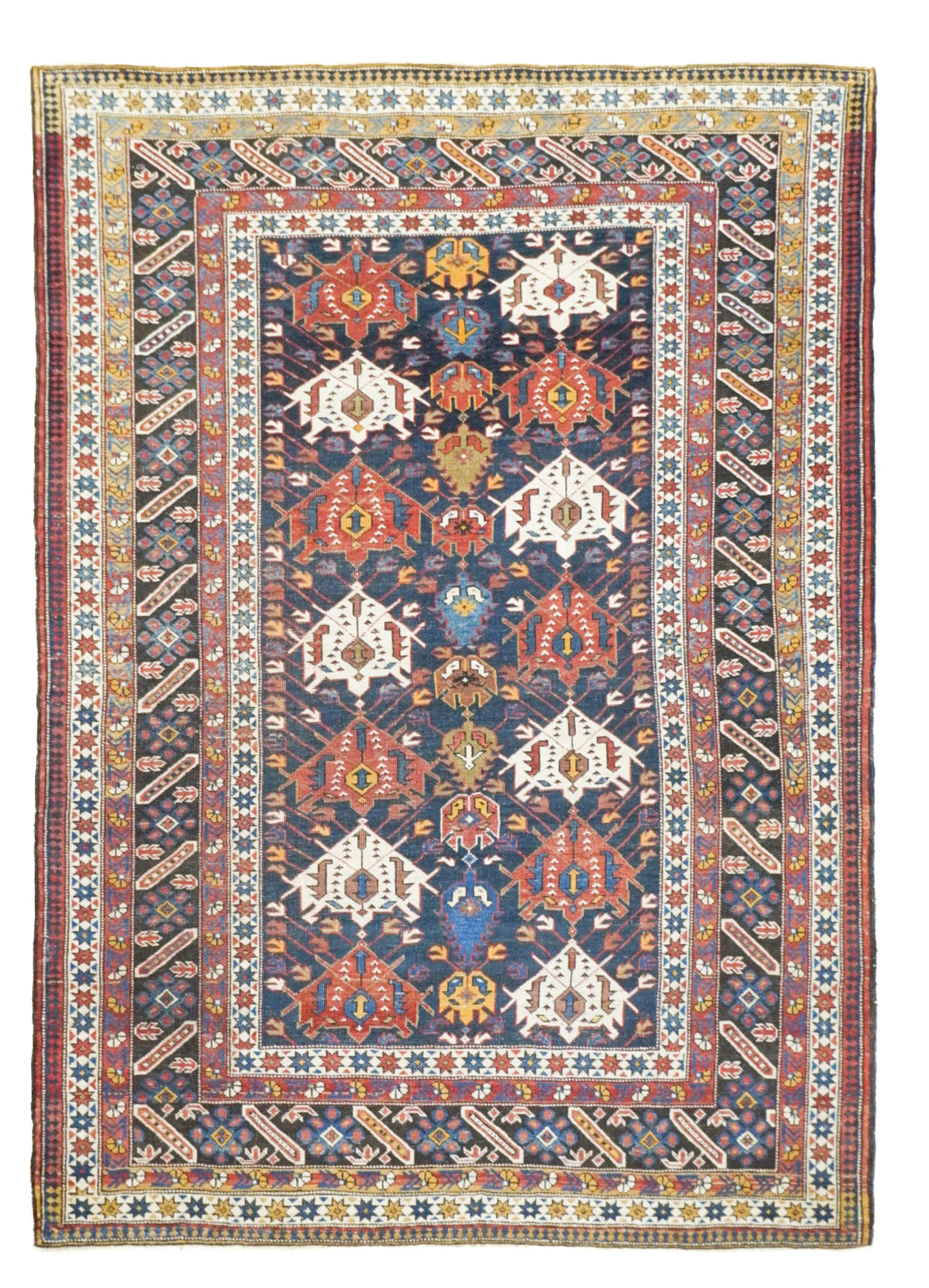 Antique Caucasian Shirvan Rug 4'4'' x 6'3''
