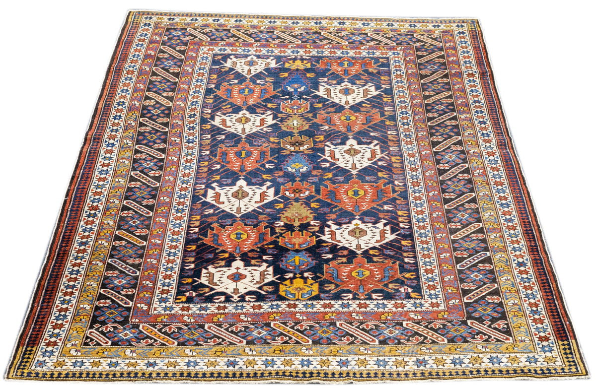 Antique Caucasian Shirvan Rug 4'4'' x 6'3''