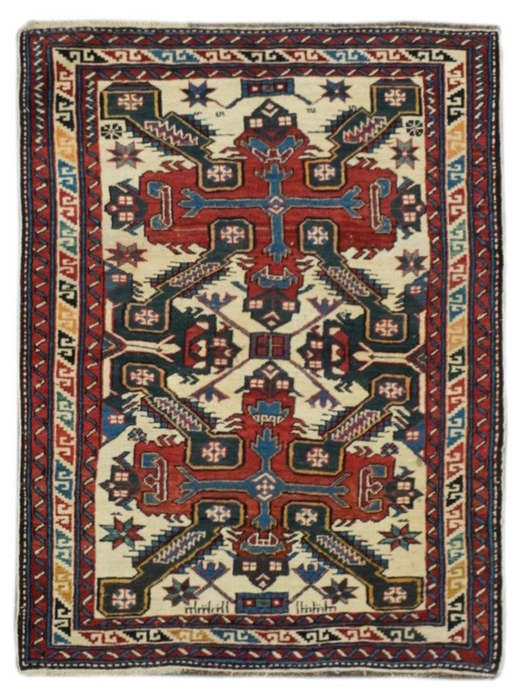 Antique Zeyhur Rug 3' x 3'11''
